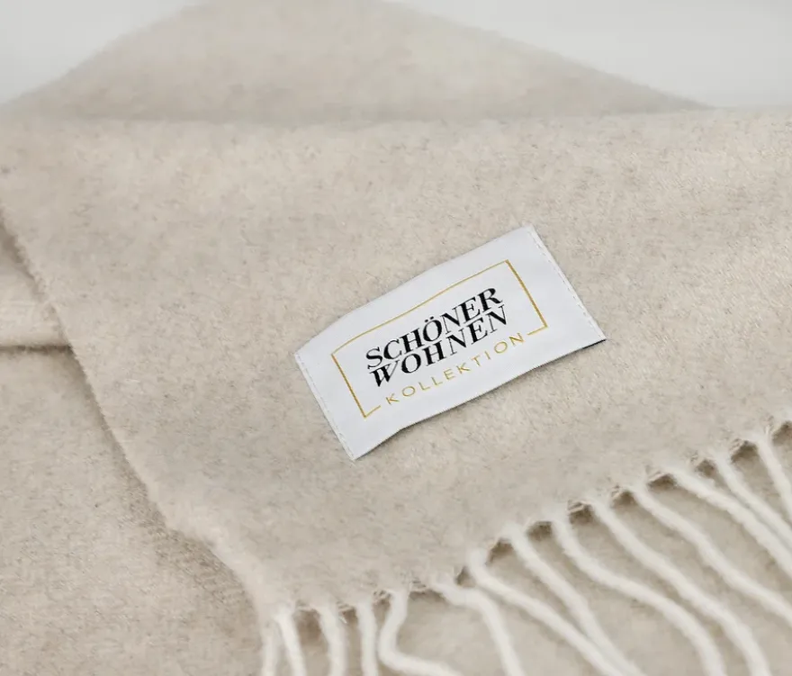 SCHÖNER WOHNEN-Kollektion Wohndecke »FACT«, beige