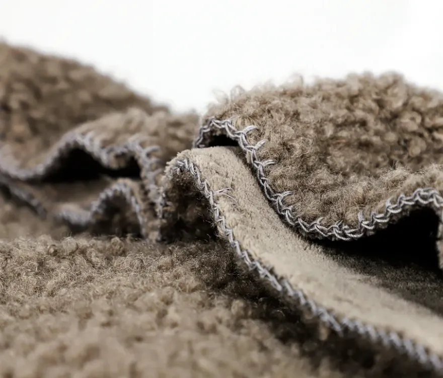 SCHÖNER WOHNEN-Kollektion Wohndecke »TEDDY«, taupe