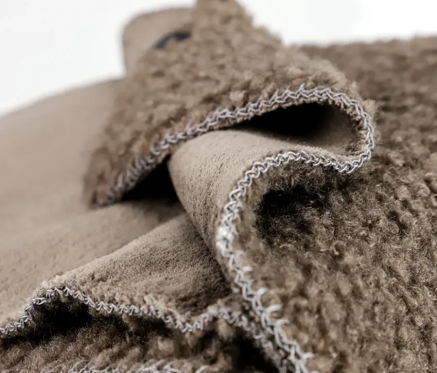 SCHÖNER WOHNEN-Kollektion Wohndecke »TEDDY«, taupe