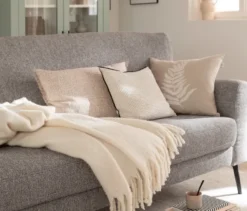 SCHÖNER WOHNEN-Kollektion Wohndecke »PLENTY«, creme