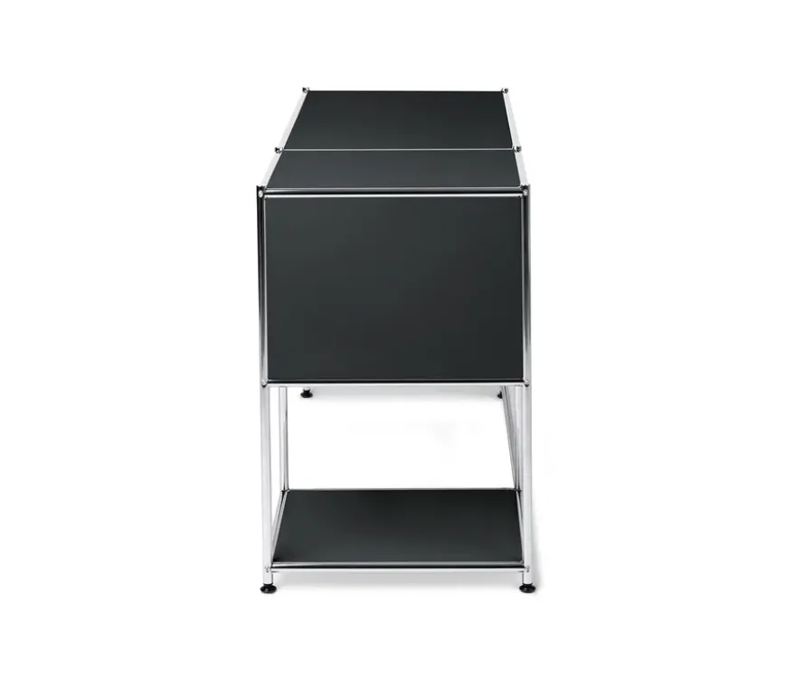 Schreibtisch Metall »CN3« mit Klapptür, schwarz