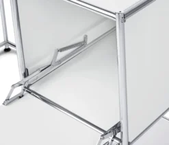 Schreibtisch Metall »CN3« mit Klapptür, weiß