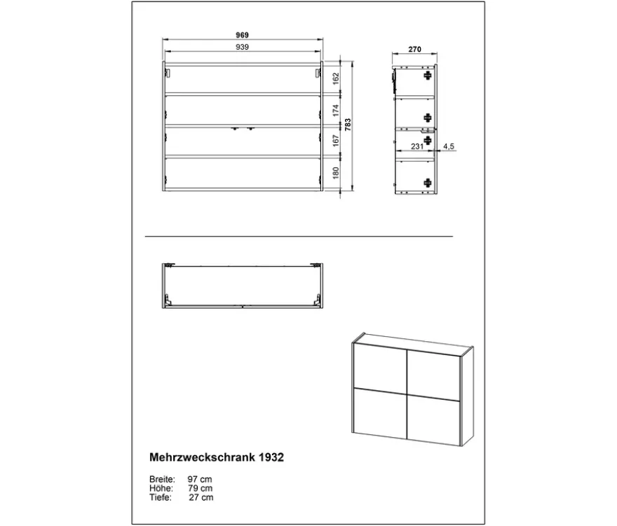 Schuhschrank »Binetto«, kaschmir