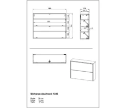 Schuhschrank »Binetto«, taupegrün