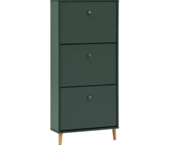 Schuhschrank »Bjarne«, 3 Klappen, waldgrün