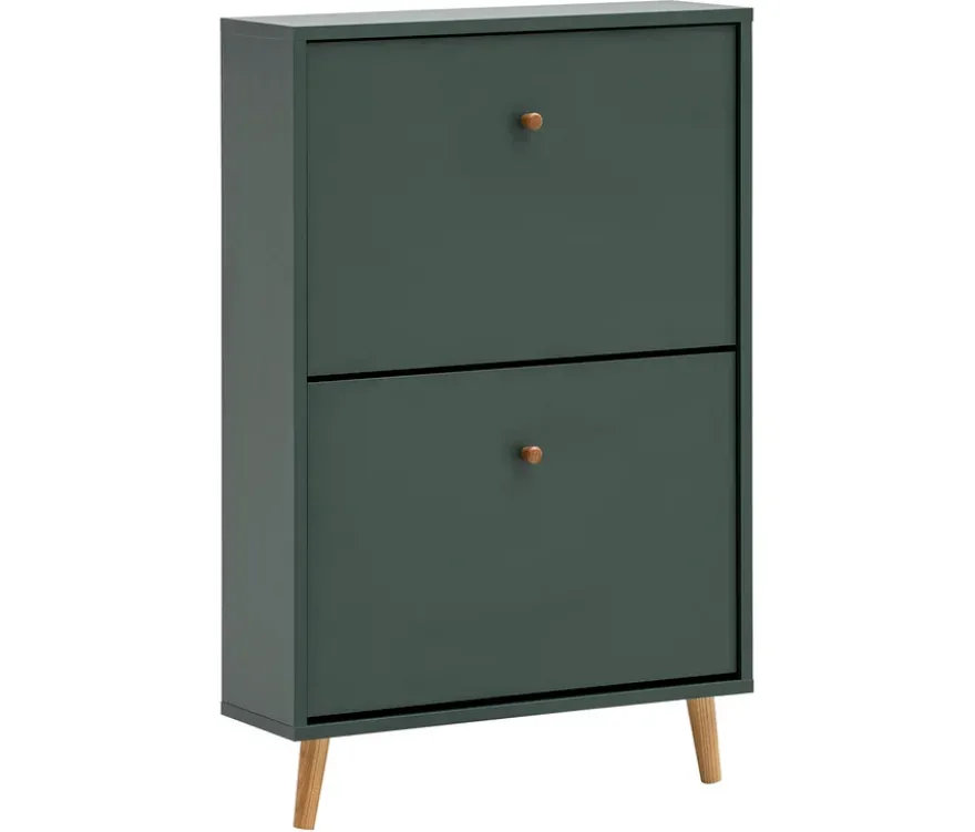 Schuhschrank »Bjarne«, 2 Klappen, waldgrün