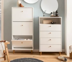 Schuhschrank »Bjarne«, 3 Klappen, weiß