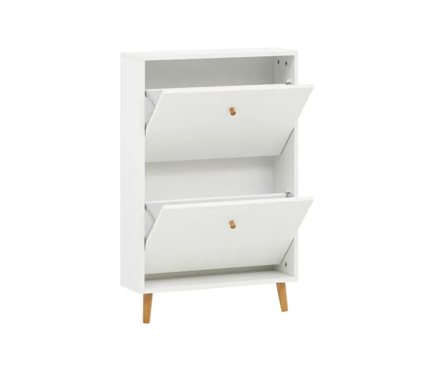 Schuhschrank »Bjarne«, 2 Klappen, weiß
