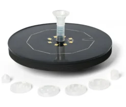 Schwimmender Solar-Springbrunnen mit Beleuchtung