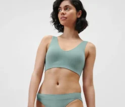 Seamless-Bustier, aqua