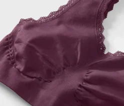 Seamless-Bustier, bordeauxrot