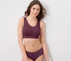 Seamless-Bustier, bordeauxrot