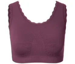 Seamless-Bustier, bordeauxrot