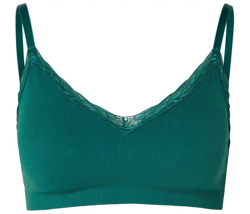 Seamless-Bustier, dunkelgrün