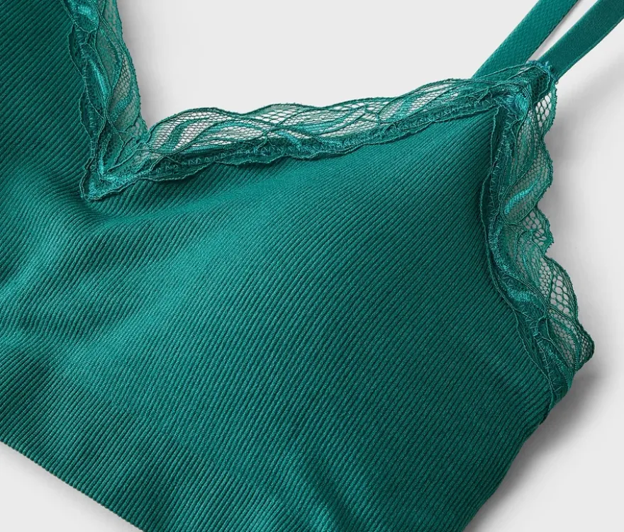 Seamless-Bustier, dunkelgrün