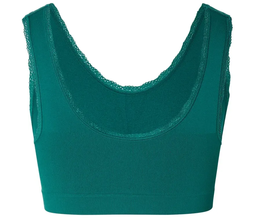 Seamless-Bustier, dunkelgrün
