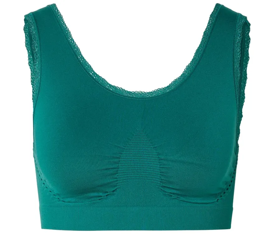 Seamless-Bustier, dunkelgrün