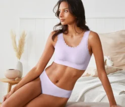 Seamless-Bustier, fliederfarben