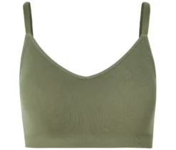 Seamless-Bustier, khaki