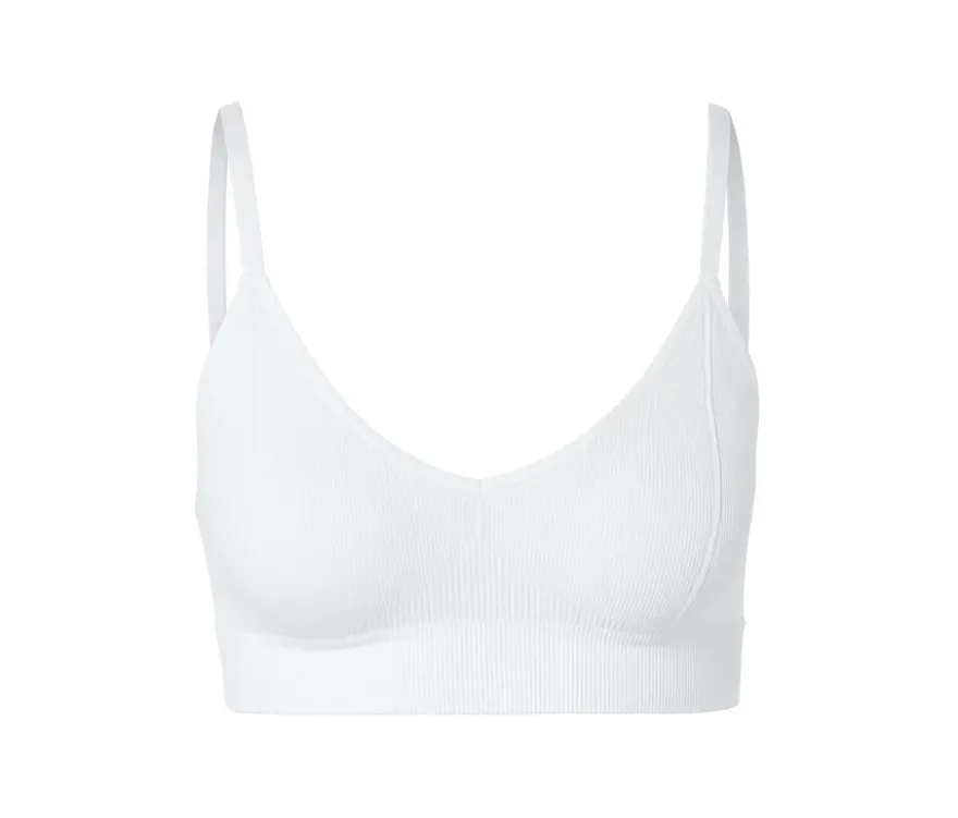 Seamless-Bustier mit Rippstruktur