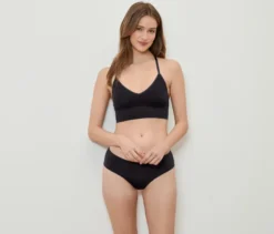 Seamless-Bustier mit Spitze