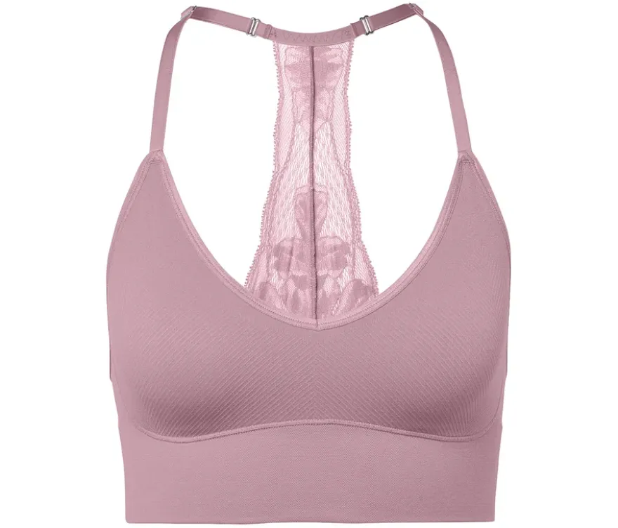 Seamless-Bustier mit Spitze