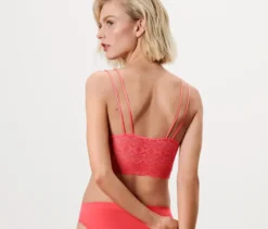 Seamless-Bustier mit Spitze