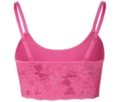 Seamless-Bustier mit Spitze, pink