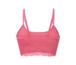 Seamless-Bustier mit Spitze, pink