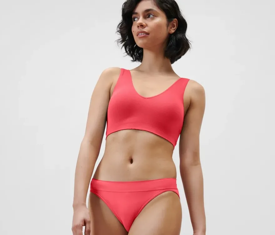 Seamless-Bustier, rot