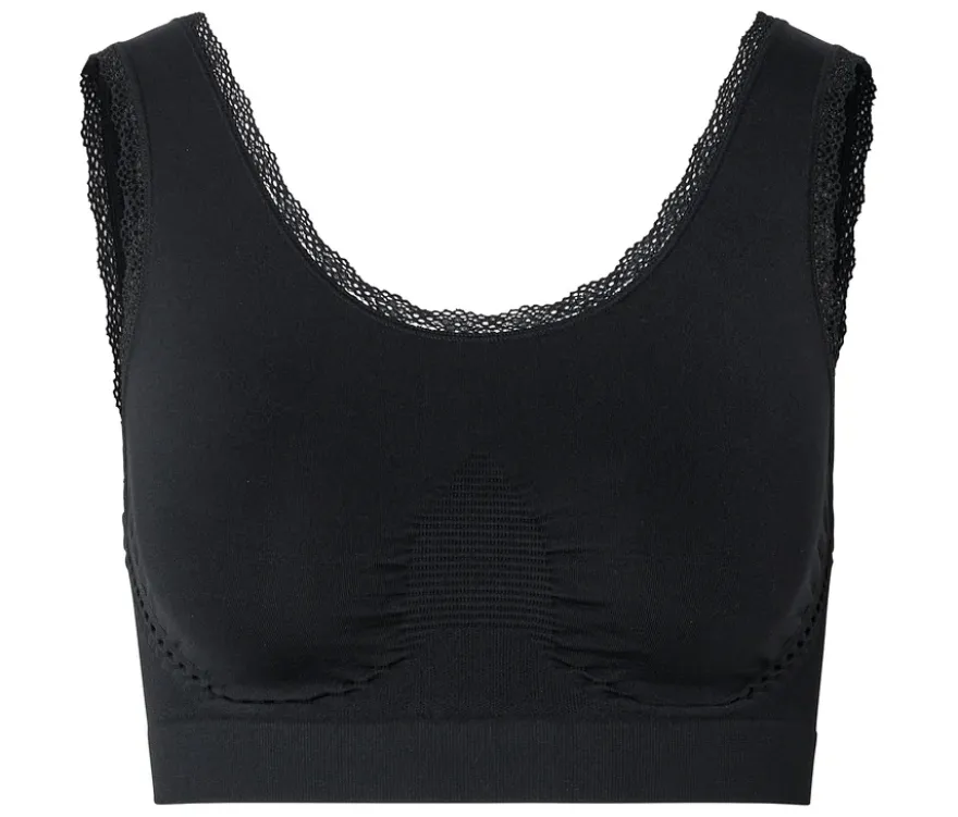 Seamless-Bustier, schwarz