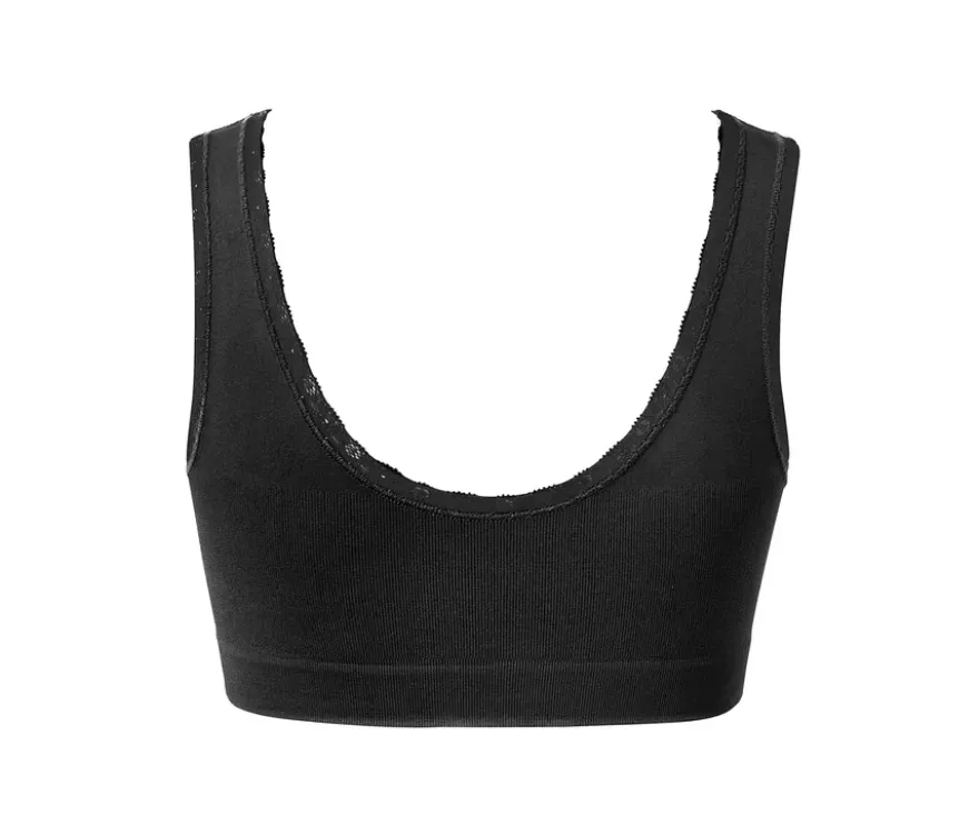 Seamless-Bustier, schwarz