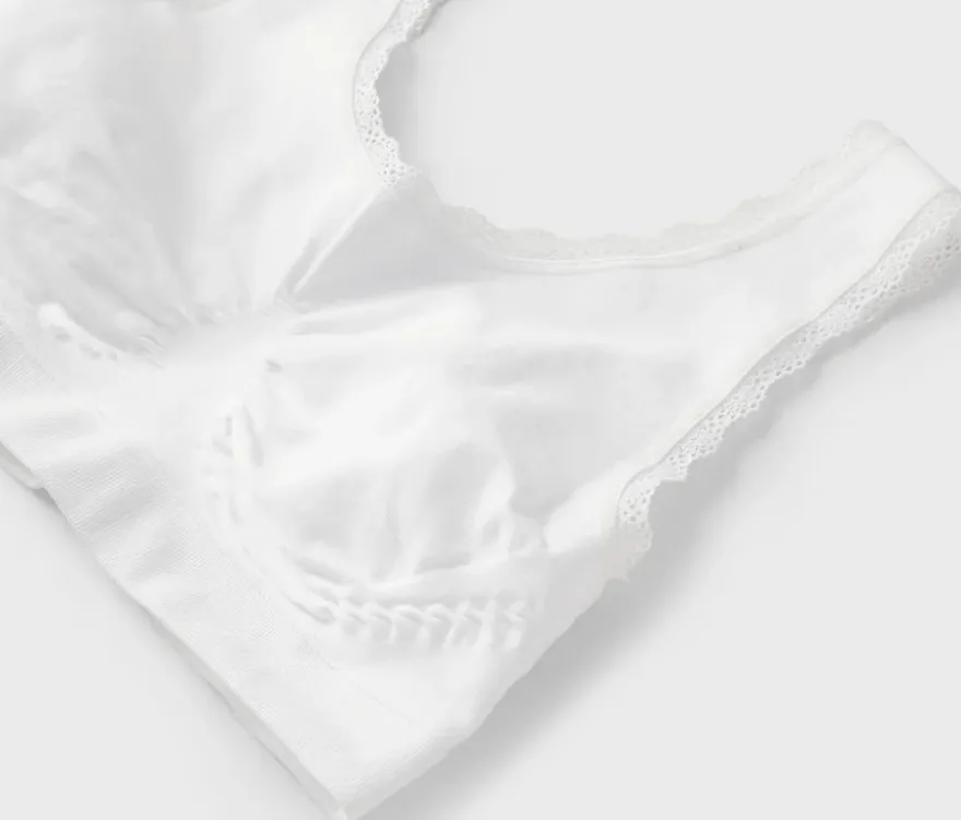 Seamless-Bustier, weiß