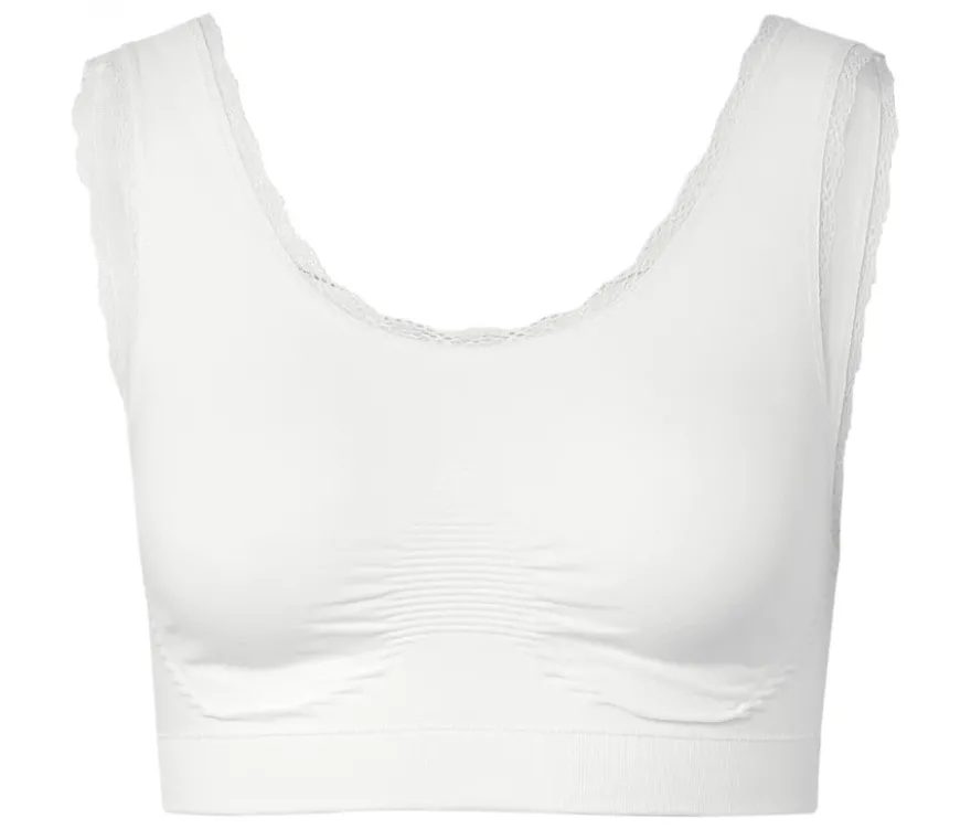 Seamless-Bustier, weiß