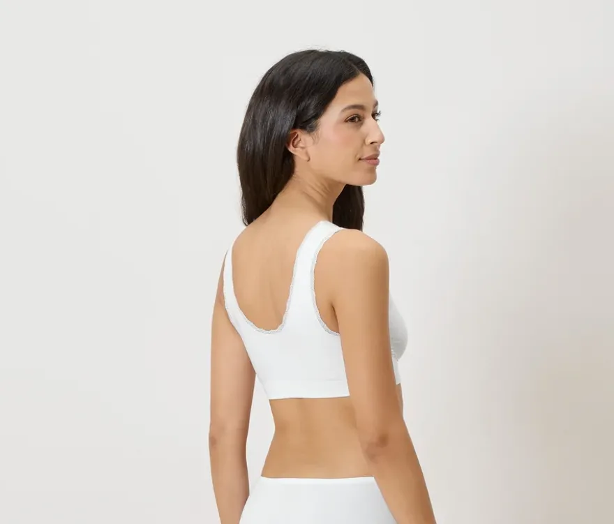Seamless-Bustier, weiß