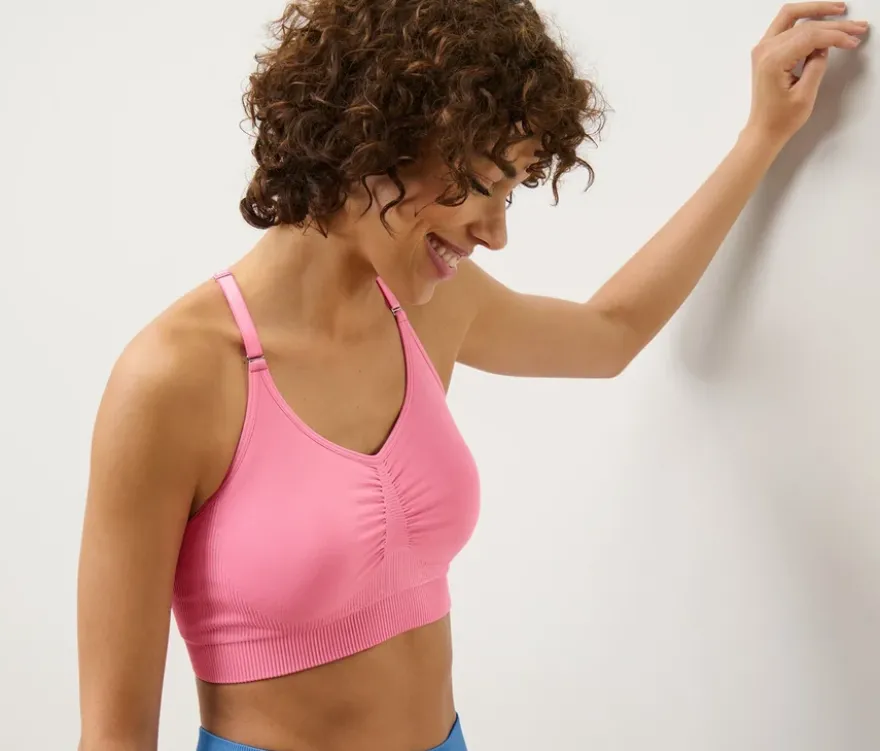 Seamless-Sport-BH, pink
