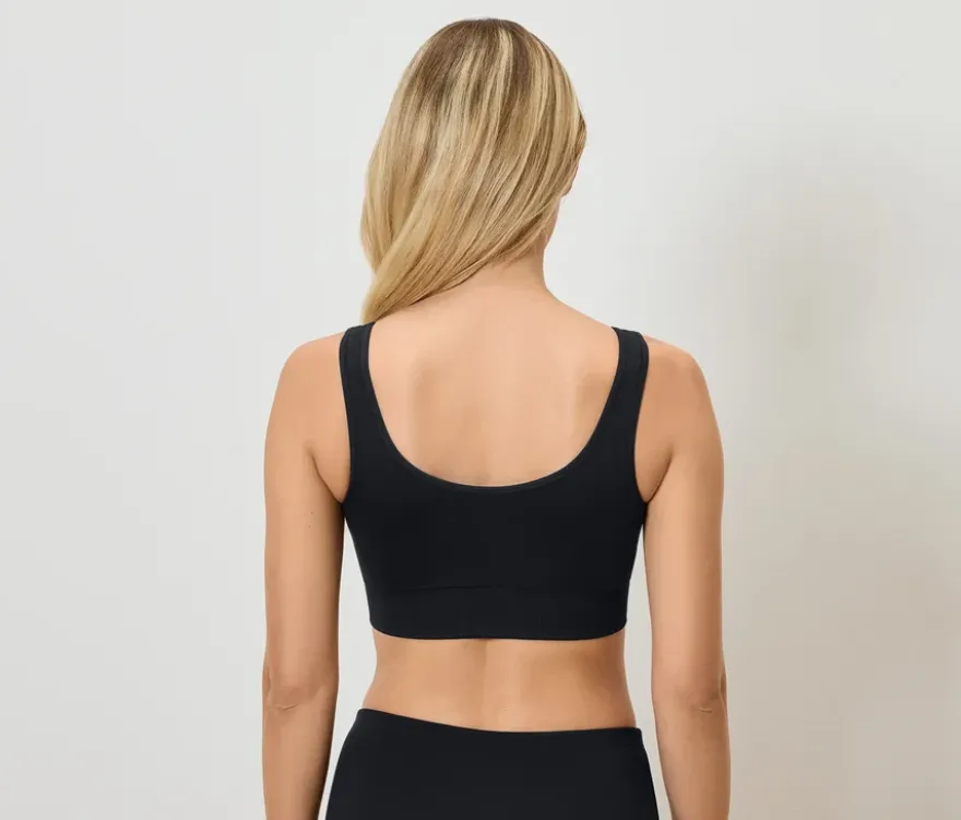 Seamless-Sport-BH, schwarz