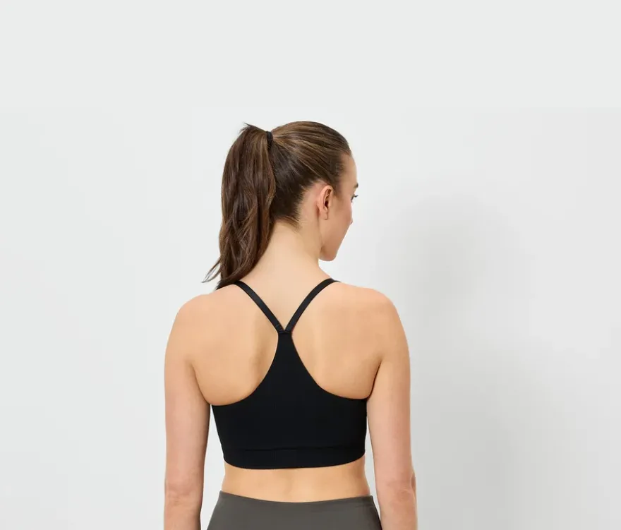 Seamless-Sport-BH, schwarz