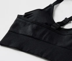 Seamless-Sport-BH, schwarz
