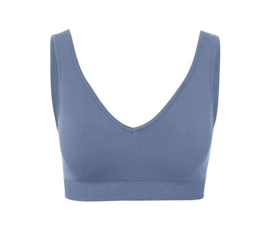 Seamless-Sport-Bustier, blau