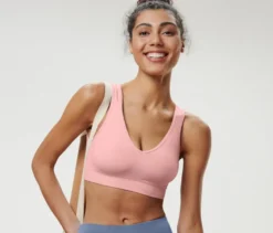 Seamless-Sport-Bustier, rosé