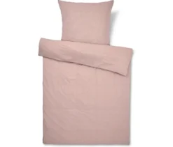 Seersucker-Bettwäsche, rosé, Übergröße