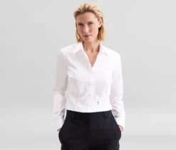 Seidensticker Bluse Slim Fit non iron, weiß