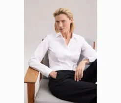 Seidensticker Bluse Slim Fit non iron, weiß