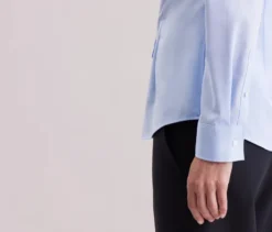 Seidensticker Bluse Slim Fit non iron, hellblau