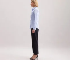 Seidensticker Bluse Slim Fit non iron, hellblau