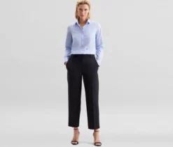 Seidensticker Bluse Slim Fit non iron, hellblau