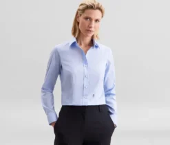 Seidensticker Bluse Slim Fit non iron, hellblau