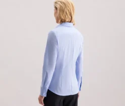 Seidensticker Bluse Slim Fit non iron, hellblau