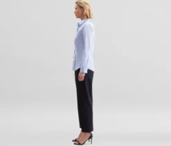 Seidensticker Bluse Slim Fit non iron, hellblau